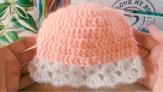 Comment Réaliser un Adorable Bonnet en Crochet  Tuto Facile [upl. by Mead744]