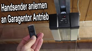 Hörmann Handsender  Fernbedienung neu anlernen an Hörmann Garagentor Antrieb [upl. by Erlinna]