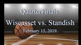 2019 Wiscasset Christian Basketball vs Standish [upl. by Shanahan]