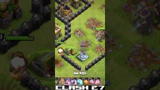 TH9 Queen charge lavaloon without spell clashofclans clashing coc supercell gaming coccwl [upl. by Thurlough222]