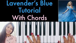 Lavenders Blue Dilly Dilly Piano Tutorial Cinderella Piano Beats Manvi [upl. by Jaban]