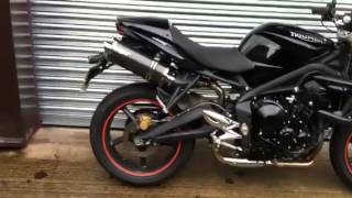 Triumph Street Triple 675 Pipe Werx Exhausts [upl. by Aytnahs669]