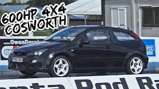 600HP 4x4 Cosworth Ford Focus at Santa Pod Raceway [upl. by Preston]