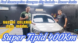 Fuel Consumption of Suzuki Celerio 2019 Super Tipid Cauayan Isabela  Bacoor Cavite [upl. by Macnair934]