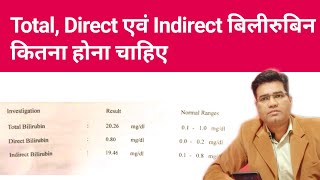 What are the Normal Value of Bilirubin in blood  Direct amp Indirect BILIRUBIN Kitna Hona Chahiye [upl. by Nivlac]