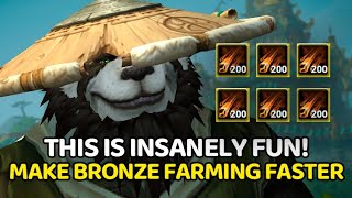 USE THIS TRICK TO FARM BRONZE amp THREAD EVEN FASTER  MoP Remix [upl. by Lyrac760]