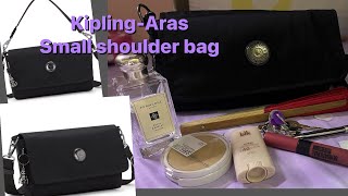 Kipling Aras unboxing and bag reviewSmall shoulder bag  Life of Faye [upl. by Norihs964]