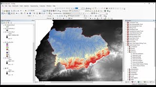 Tutorial N°14  Délimiter un bassin versant sur Arcgis استخراج الأحواض النهرية [upl. by Llennahc]