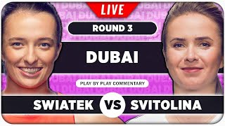 SWIATEK vs SVITOLINA • WTA Dubai Championships 2024 • LIVE Tennis PlaybyPlay Stream [upl. by Janicki]