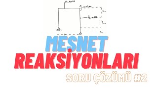 Mesnet Reaksiyonları Soru Çözümü 2  Basit Çerçeve Sistemler Soru Çözümü MesnetTepkileriSoruÇözümü [upl. by Atteras]