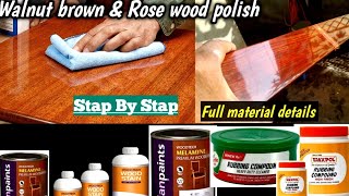 Veneer polish  Natural Brown polish kaise kare [upl. by Stich]