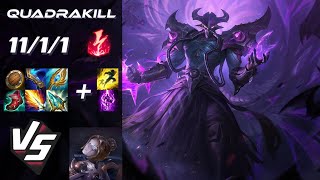 MID Kassadin vs Orianna QUADRAKILL  EU Grandmaster Patch 1422 [upl. by Nylsaj216]