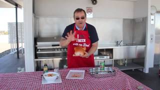 Lenards Beer Can Chicken Cooking Demo [upl. by Katsuyama]