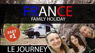 CAMPER VAN Family Holiday to FRANCE  THE JOURNEY SOUTH  Camping Du Port Mulon [upl. by Enorej]