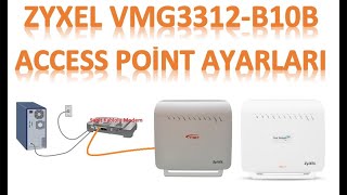 ZYXEL VMG3312 B10B ACCESS POİNT AYARLARI  ZYXEL ACCESS POINT SETTINGS [upl. by Trudie316]