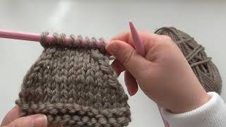 Learn To Knit  slip 1 knit 1 pass slip stitch over sl 1 k1 psso UK [upl. by Tisbee]