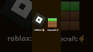 roblox and minecraft [upl. by Shuman]