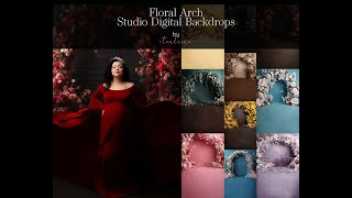 Digital Backdrop Editing Tutorial  Floral Arches [upl. by Burgener478]