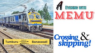 06512 Tumkuru  Banaswadi Memu indianrailways travel vlog  train bengaluru railway railfans [upl. by Barlow]