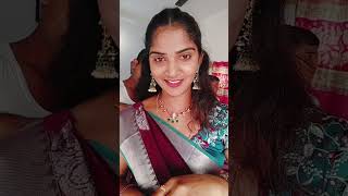 Ela undha na saree 🤎🩵 youtube yt short kartika poja vibes  festival look [upl. by Reinhart]