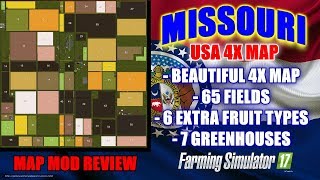 FS17  Missouri USA 4x Map quotMap Mod Reviewquot [upl. by Nikita]