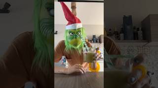 GRINCH COCKTAIL 🍸 christmas natale noël grinch cocktail ricetta verde navidad perte fy [upl. by Zeiler753]