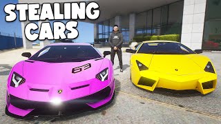 Robbing Lamborghini Dealership in GTA RP [upl. by Wendell]