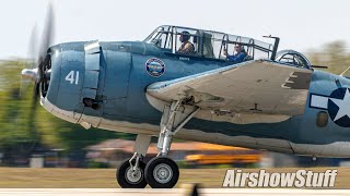 TBM Avengers in Action Friday Part 1  TBM Avenger Reunion 2021 [upl. by Nehgam]