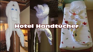 Hotelhandtücher falten Handtücher im Hotel Handtuch falten Fold A Towel variety of towel designs [upl. by Tsan483]