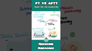 Decoding Blood Clotting PT vs aPTT Blood Tests Explained with Mnemonics neetpg usmle inicet [upl. by Alletniuq]