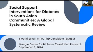 Social Support Interventions for Diabetes in South Asian Communities A Global Systematic Review [upl. by Amek]