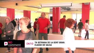 Lòria TV  7a Setmana de la Gent Gran classe de salsa [upl. by Milak915]