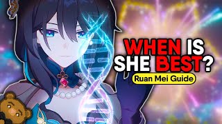 A COMPLETE Guide to Ruan Mei  Relics Light Cones Teams [upl. by Ynnatirb]