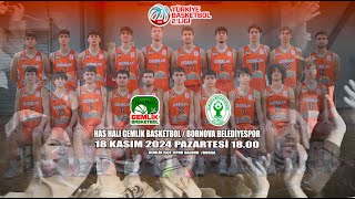 HAS HALI GEMLİK BASKETBOL  BORNOVA BELEDİYESİ [upl. by Borchert696]