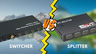 What is difference between HDMI Splitter and HDMI Switcher [upl. by Nonrev]