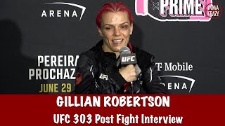 Gillian Robertson on dominate win over retiring Michelle Waterson Gomez at UFC 303 [upl. by Jesh]