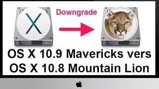 Downgrader OS X 109 Mavericks vers OS X 108 Mountain Lion [upl. by Loresz38]