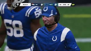 GAMEPLAY MADDEN Denver Broncos vs Indianapolis Colts [upl. by Gonta501]