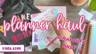 planner haul  asmr  planner kate  erin condren [upl. by Kcirdnekal]