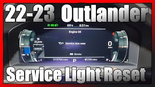 2022 Outlander Oil service light RESET 2022outlander mitsubishi service oilchange enginelight [upl. by Christyna]