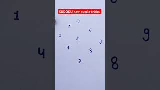 sudoku puzzle tricks maths shorts [upl. by Odnomor]