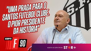 É o pior presidente da história William Tavares FAZ FORTE desabafo após rebaixamento do Santos [upl. by Gnus199]