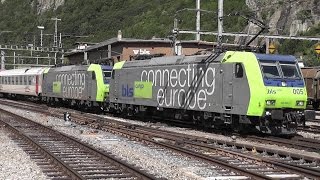 Swiss Rail Highlights at Brig 25711 [upl. by Enaujed]