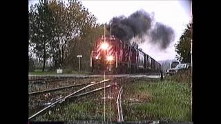 CP Rail C424s and RS18s between Newport and RichfordVT 10061989 [upl. by Tiemroth]