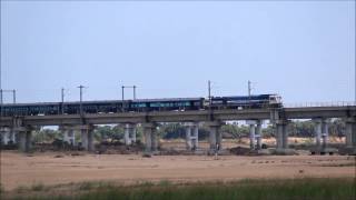 A Bike Ride to Palar Bridge and Back to Back Diesel Train Action  Chengalpattu Bypass [upl. by Oicnedurp]