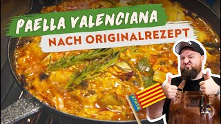 Originale Paella Valenciana  Rezept Gusseisenpfanne  BBQ Madness [upl. by Eleirbag]