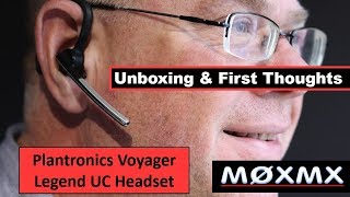 Plantronics Voyager Legend UC Unboxing and first impressions [upl. by Nevetse230]