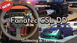 Fanatec CSL DD  Unboxing amp Testing out CarX Drift Racing Online  Pc Wheel Play [upl. by Eniawed]