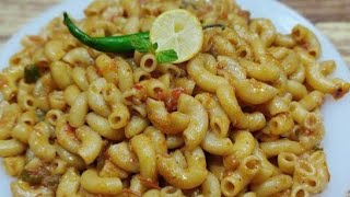 pasta without chicken  Quick amp easy macroni recipe [upl. by Alohs]