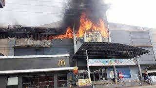 NCCC Mall  Maa Davao Sunog  Fire December 2017 Aerial Drone View [upl. by Luce]